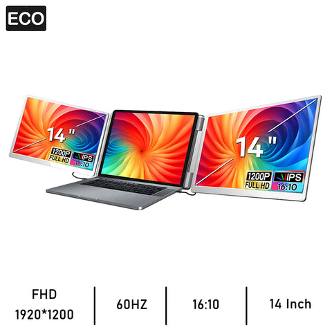 14 Inch Portable Monitor Dual screens For PC/Phone/PS4/PS5/Switch1/Switch2/Xbox