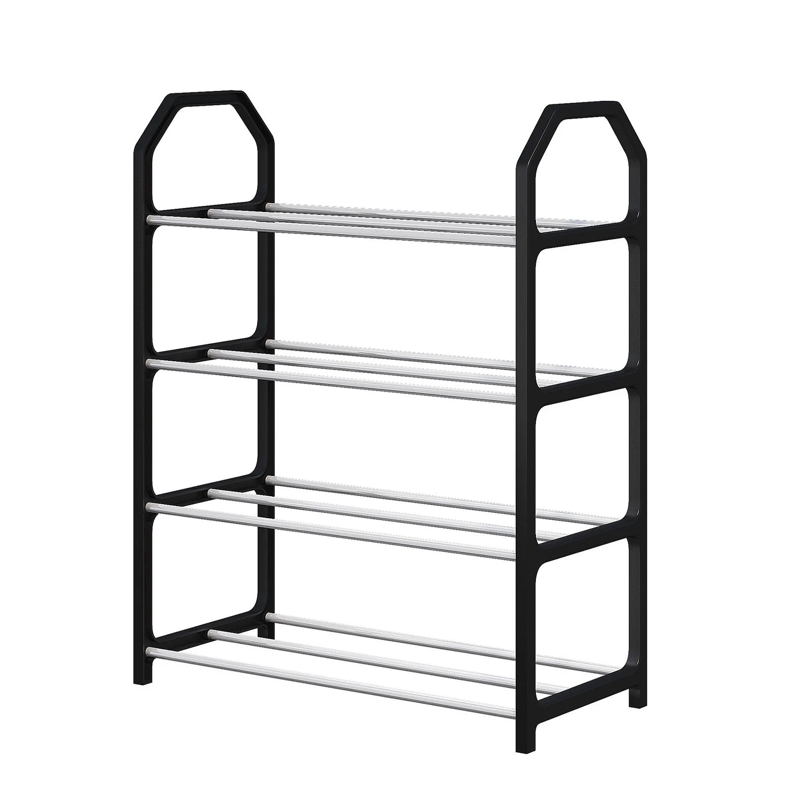 Storage and Organization Shoe Rack Shoe Rack Storage Organizer with 4 Tiers Metal Shelves for Bedroom Closet Entry Dorm Room