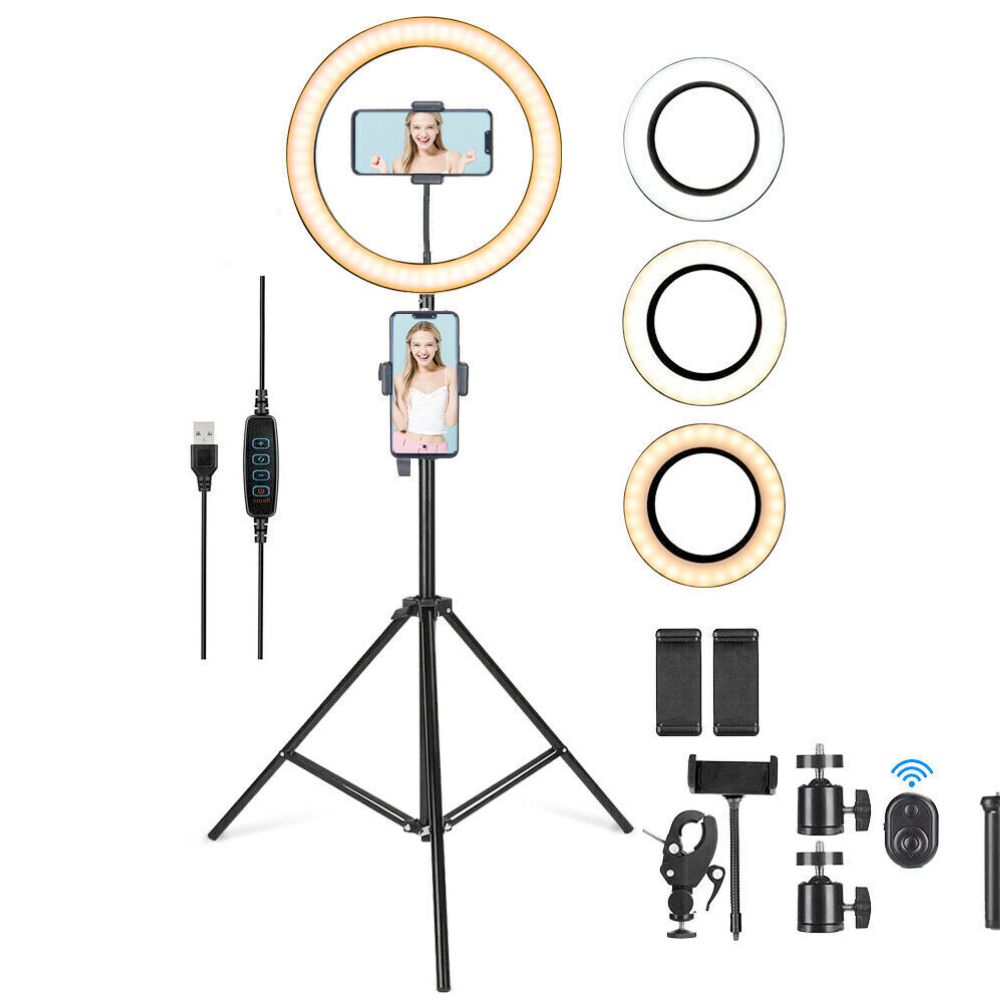 Ring Light Tripod Kit, 10 Inch LED Selfie Light for TikTok YouTube