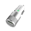 Fast Car Charger Dual Port USB-C iPhone Compatible Aluminum Body