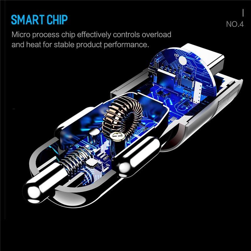 Fast Car Charger Dual Port USB-C iPhone Compatible Aluminum Body