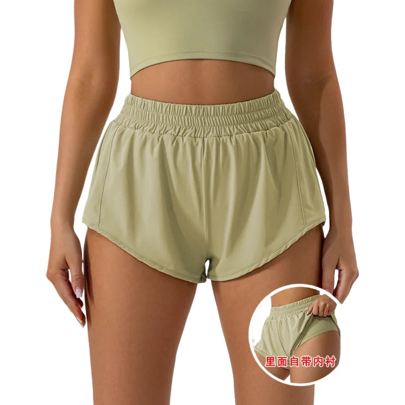 Summer Fitness Low Waist 2.5 Inch Shorts Women Gym Sportswear