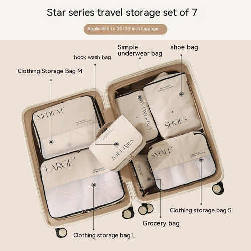 Travel Packing Organizer Set For Suitcase
