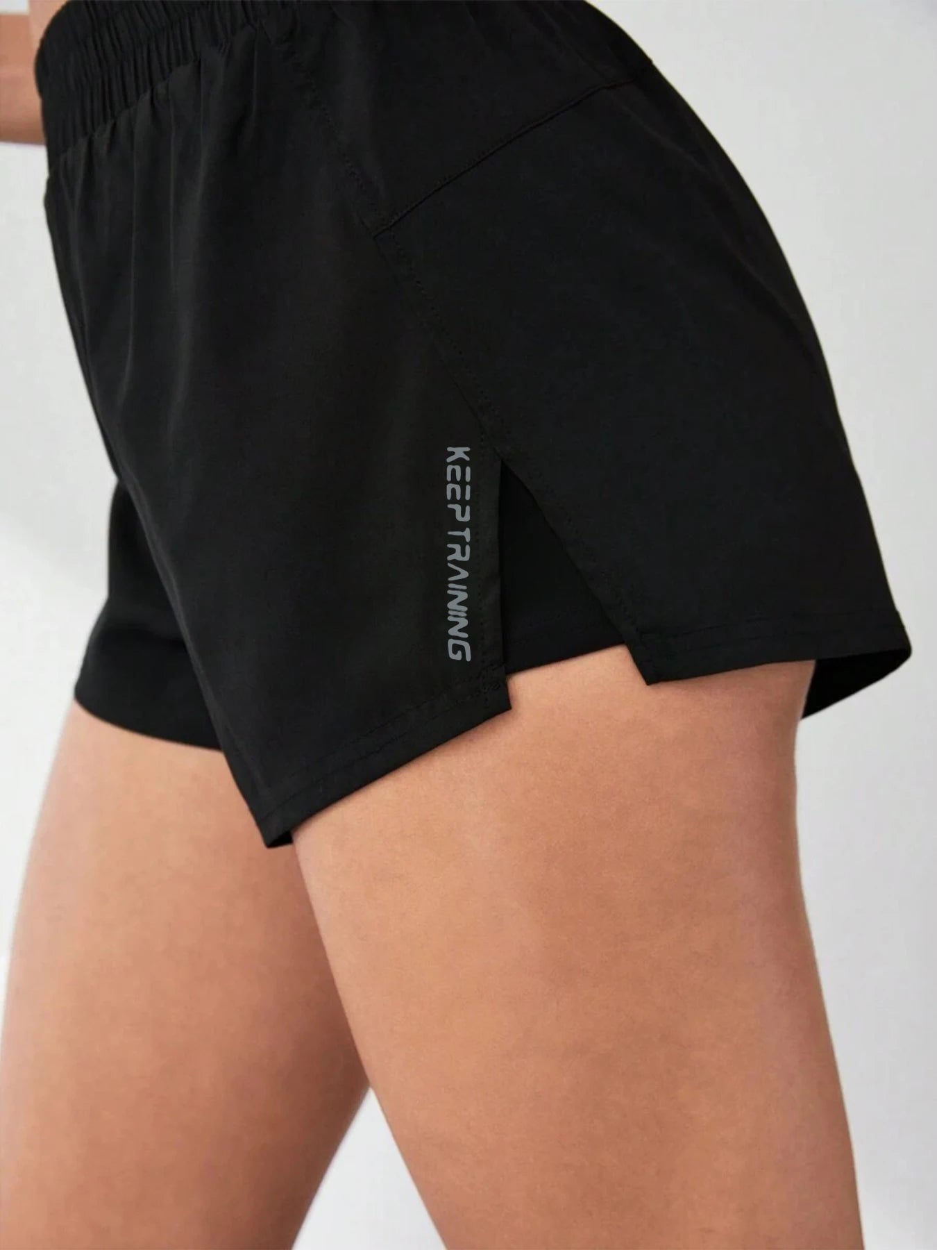 2026 New Style Faux Two Piece Anti Exposure Yoga Shorts