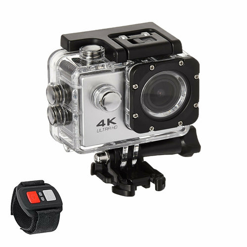 Waterproof 4K Action Camera with WiFi & Remote
