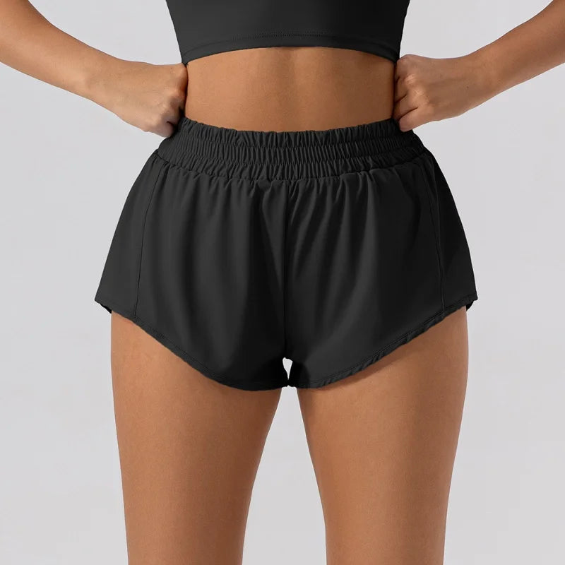 Summer Fitness Low Waist 2.5 Inch Shorts Women Gym Sportswear