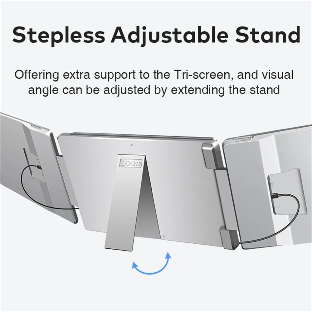 Portable LCD FHD IPS Gaming Backlit External Monitor Triple Screen Extender