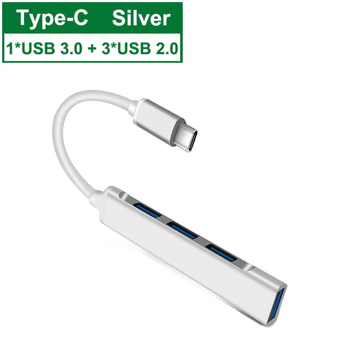 USB Type C HUB 3.1 4 Port Multi Splitter Adapter