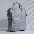 Quilted Diaper Backpack for Moms, Stylish Baby Bag