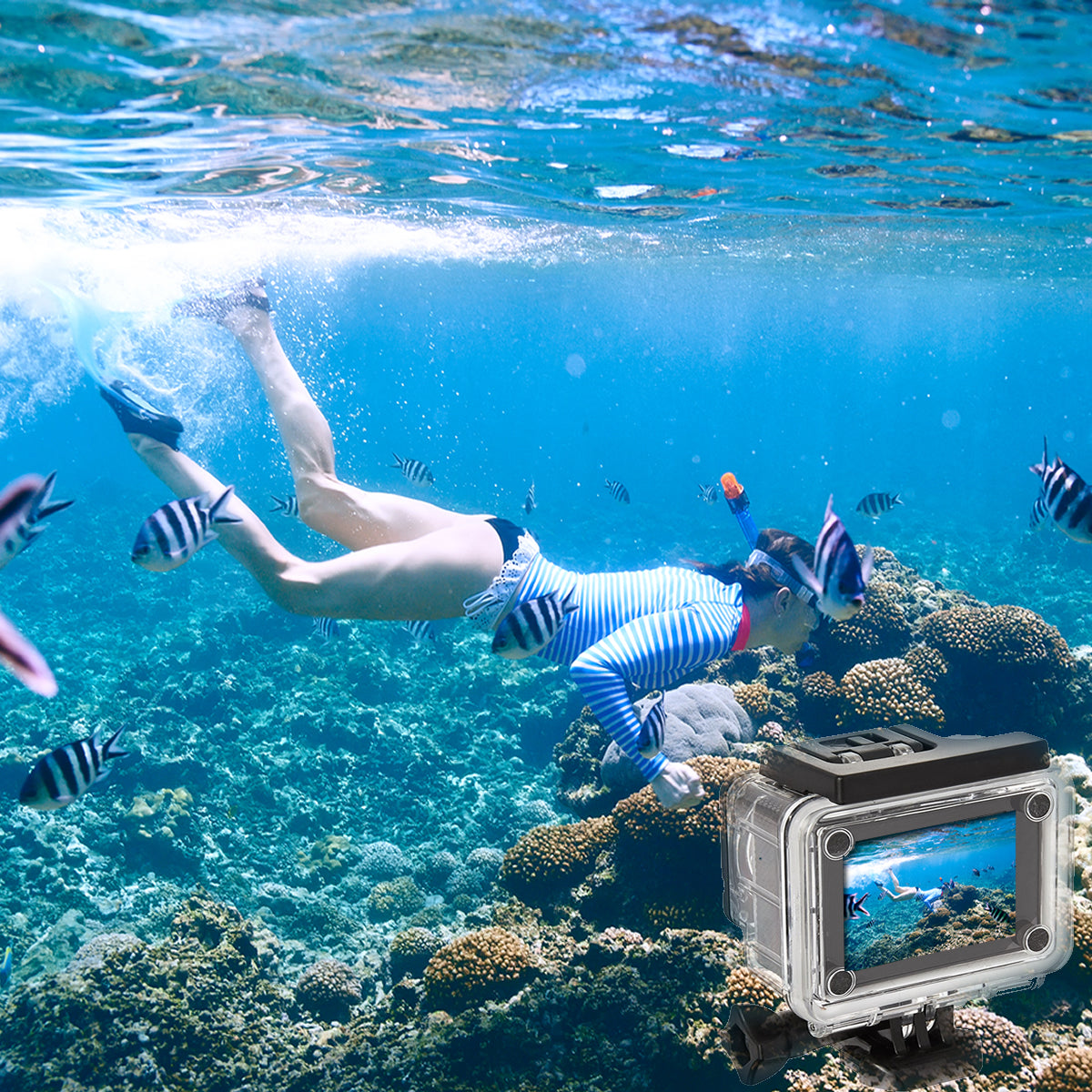 Waterproof 4K Action Camera with WiFi & Remote