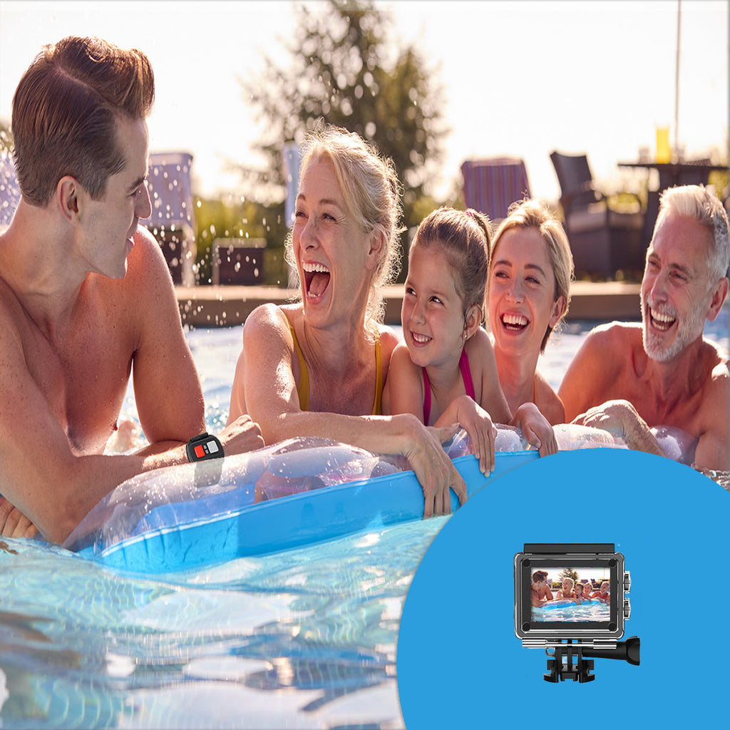 Waterproof 4K Action Camera with WiFi & Remote