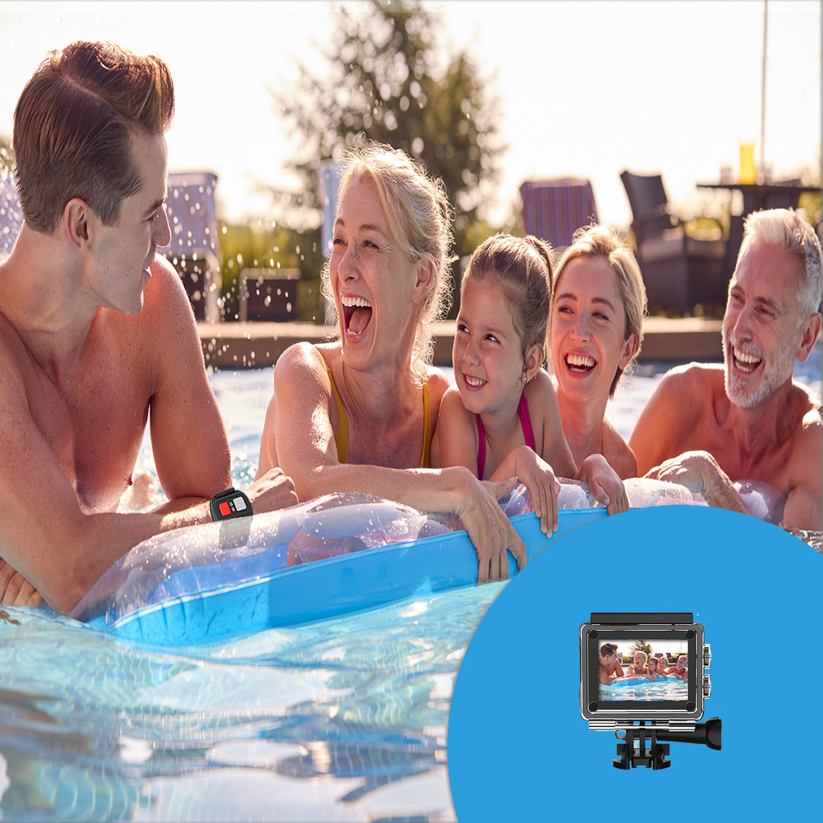 Waterproof 4K Action Camera with WiFi & Remote