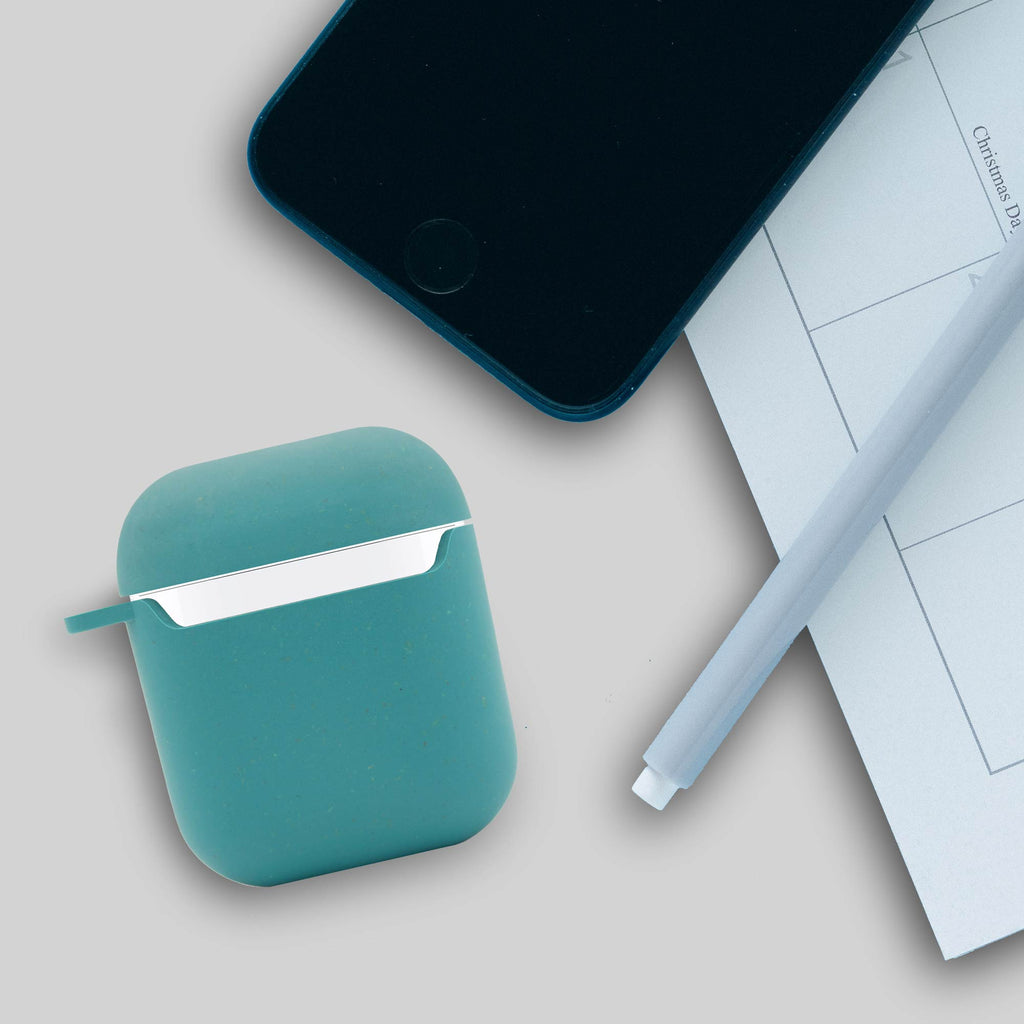Biodegradable AirPods Case Eco Friendly Silicone Cover in Ocean Blue