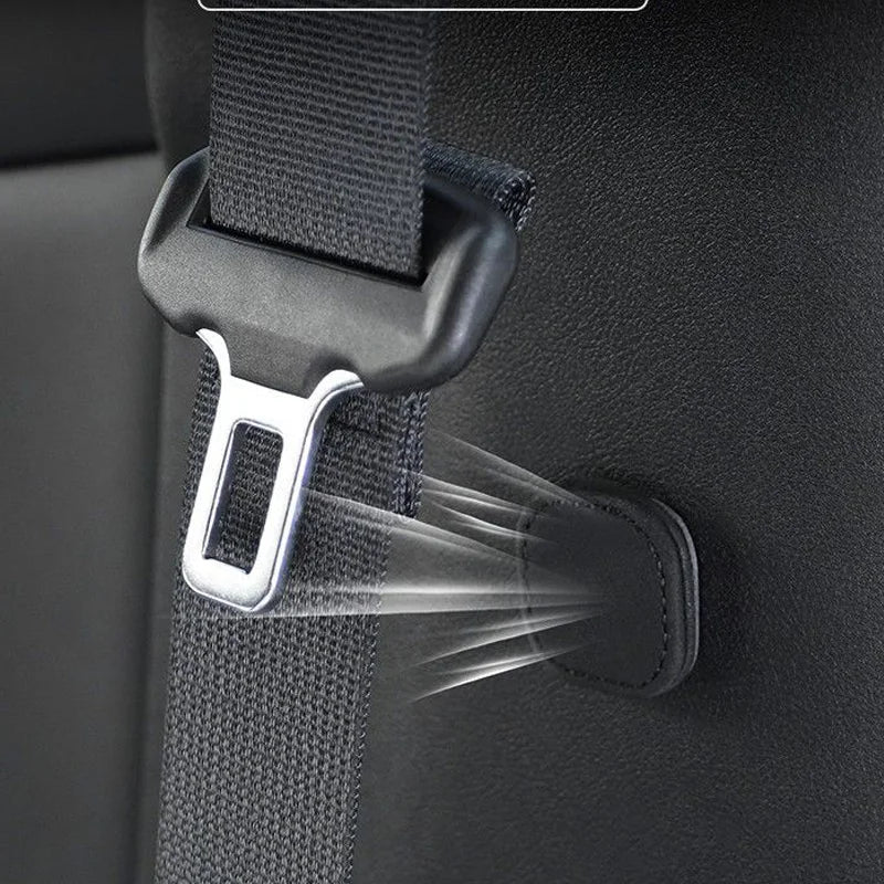 Suede Magnetic Suction Car Seat Belt Fixing Clips Auto Belt Holder