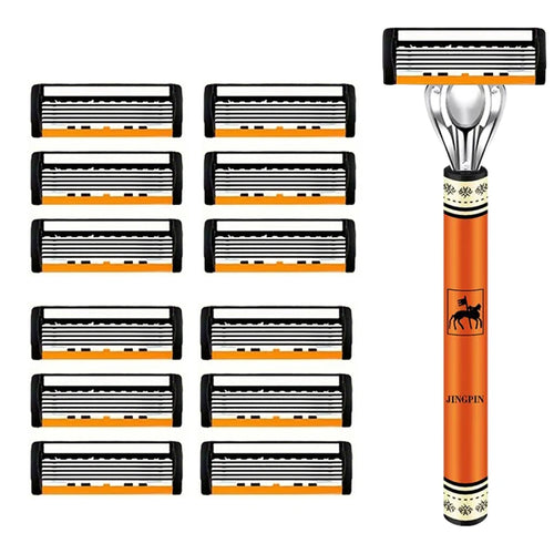 6 layer men's stainless steel Razor blade