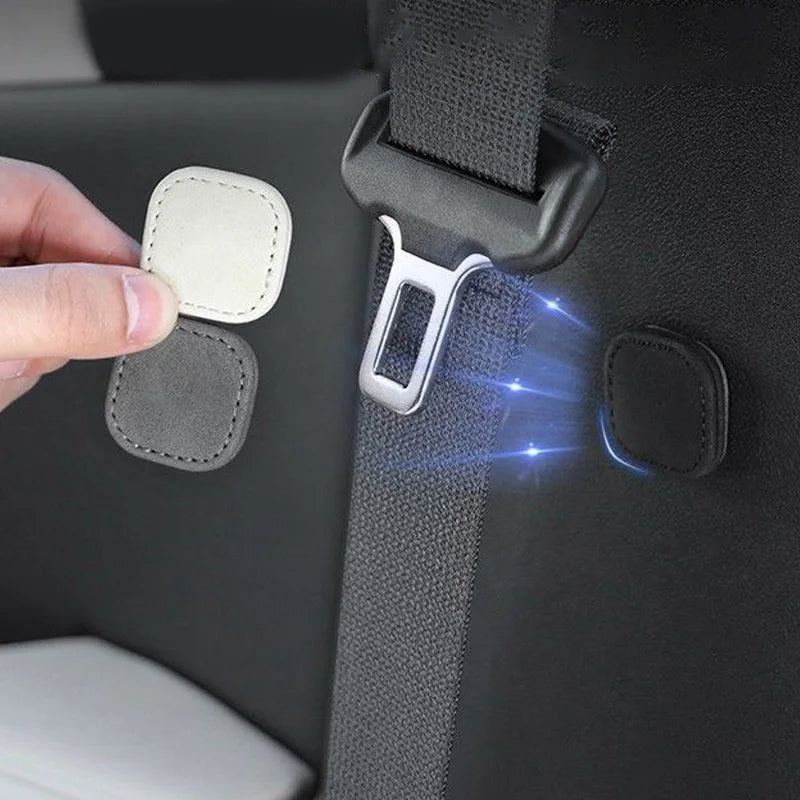 Suede Magnetic Suction Car Seat Belt Fixing Clips Auto Belt Holder