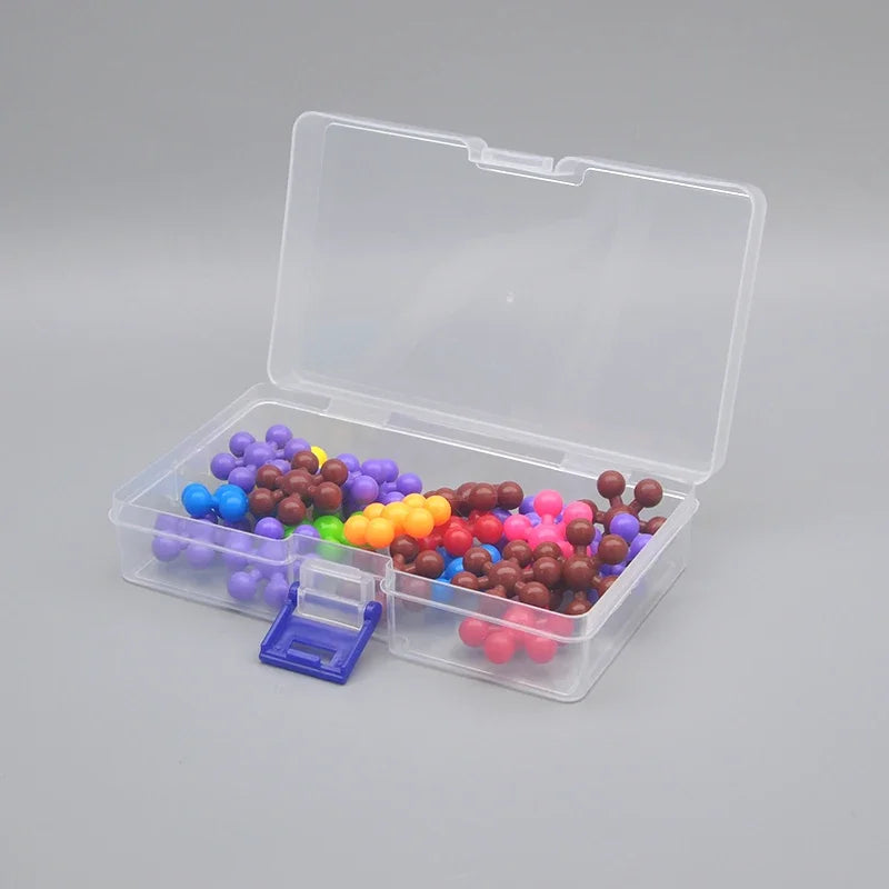 5 transparent plastic storage boxes