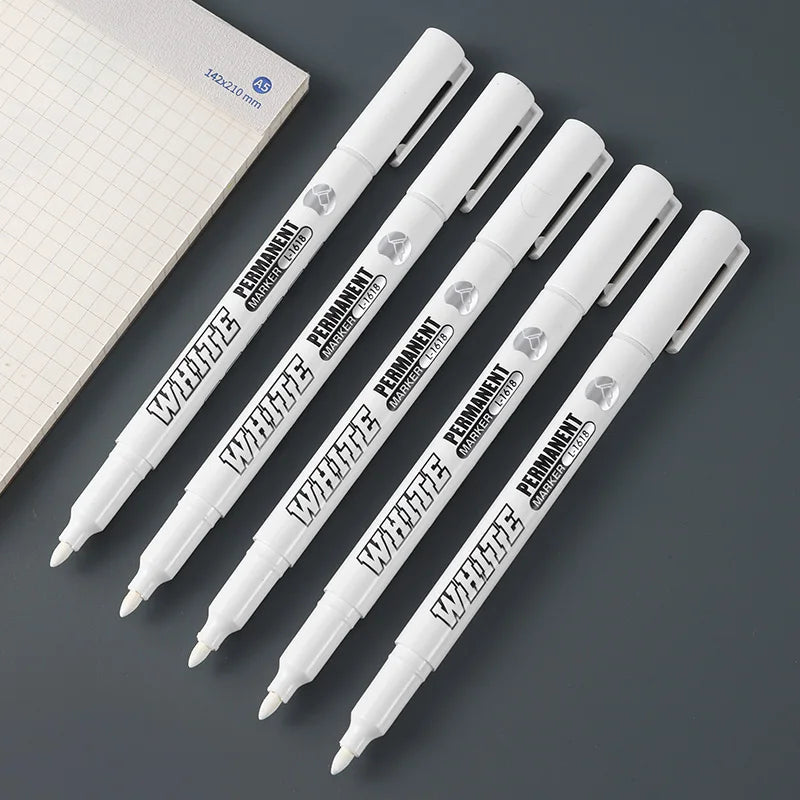 1/2/3PCS Waterproof Metal Marker Permanent White Paint
