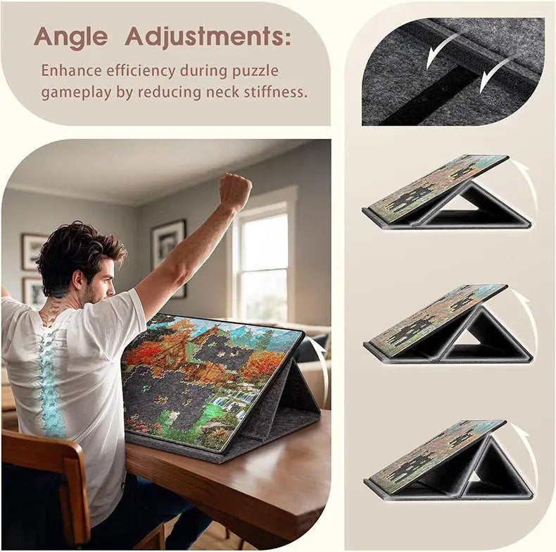 1000-1500pcs Puzzle Board with 6 Sliding Drawers