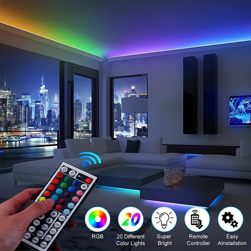 LED Strip Lights USB 5V Music Sync APP & 44Key Remote