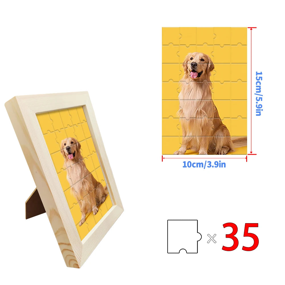 HMSTOCK Custom Photo Puzzle with/without Frame