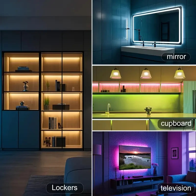 LED Strip Lights USB 5V Music Sync APP & 44Key Remote