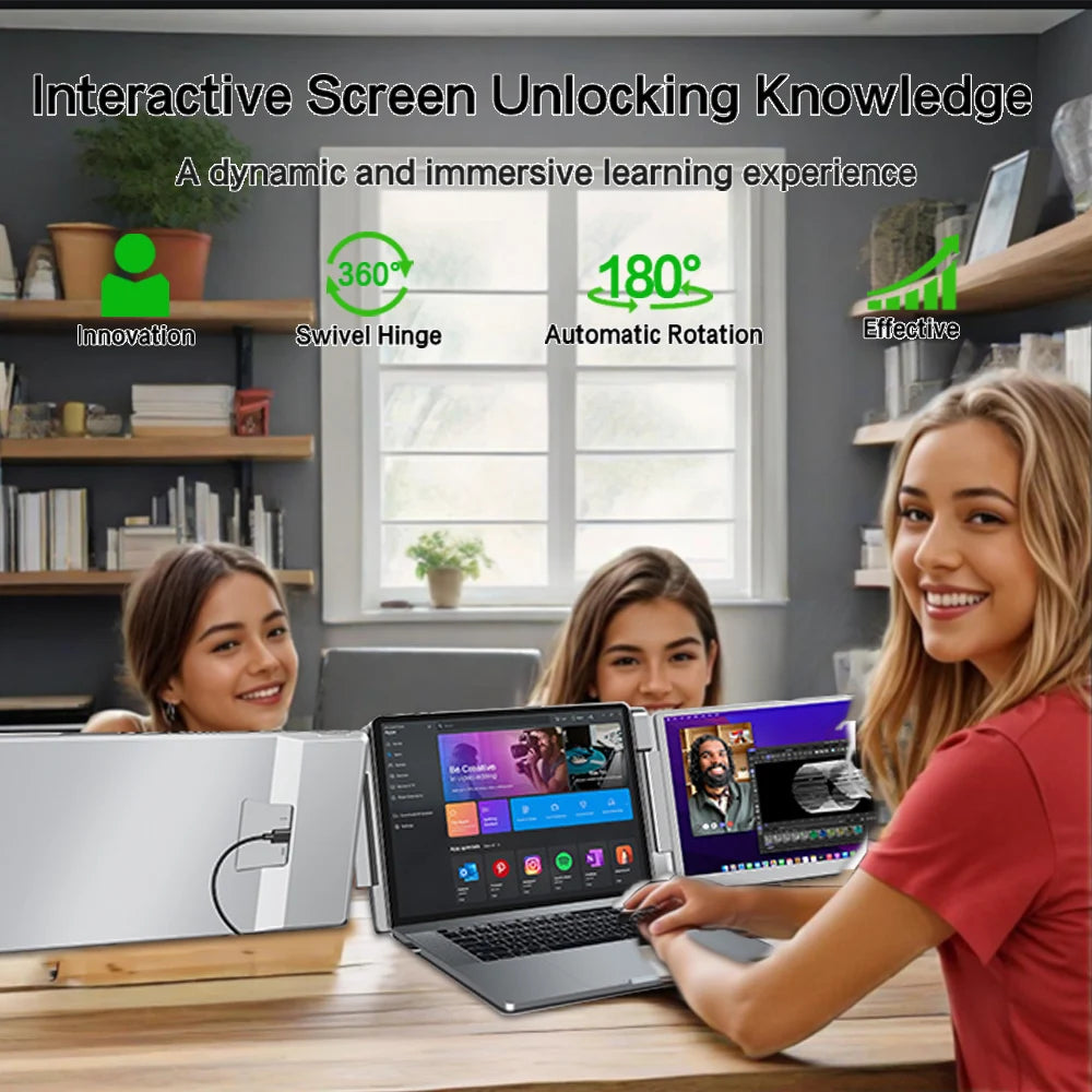 14 Inch Portable Monitor Dual screens For PC/Phone/PS4/PS5/Switch1/Switch2/Xbox