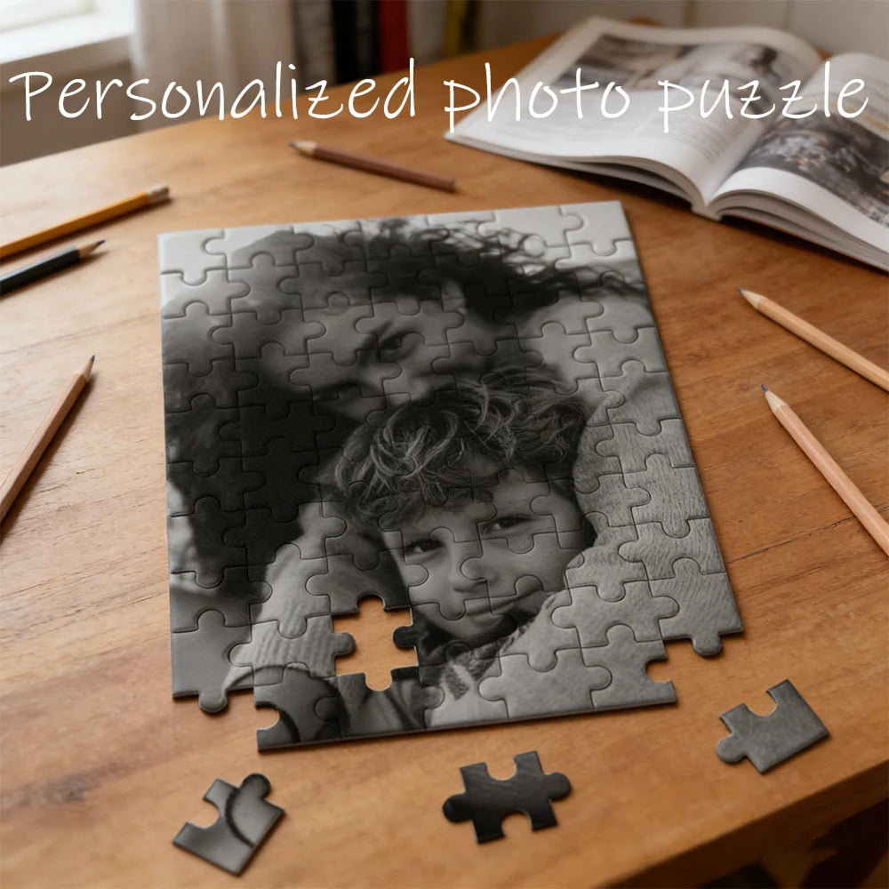 HMSTOCK Custom Photo Puzzle with/without Frame