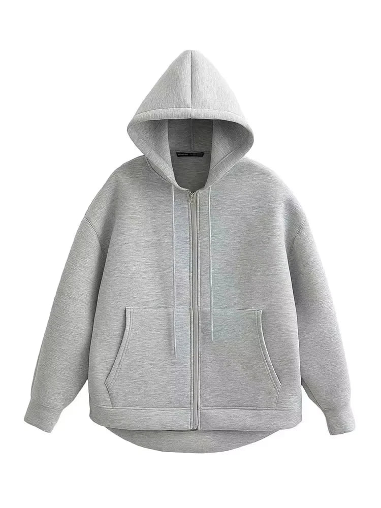 Women's Street Zipper Hoodi Oversized