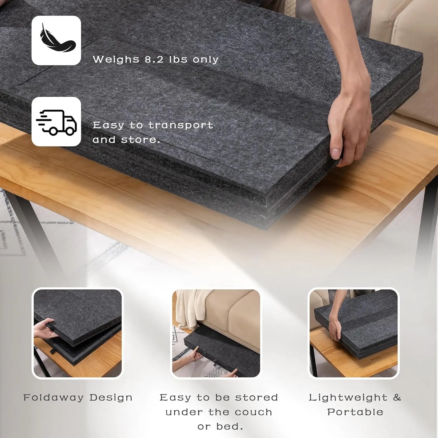 2000 Piece Tilting & Foldable Puzzle Board with 8 Colored Drawers & Cover, Portable Jigsaw Puzzle Table with Storage for Adults