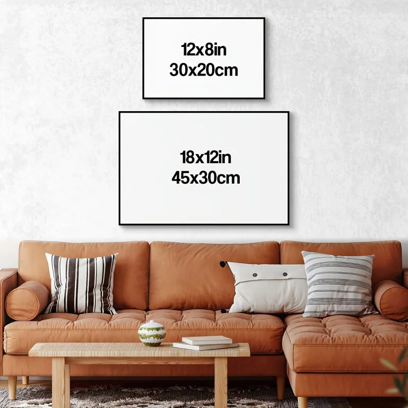 Personalized Family Tree Canvas Painting Custom Family Member Name Canvas Wall Art