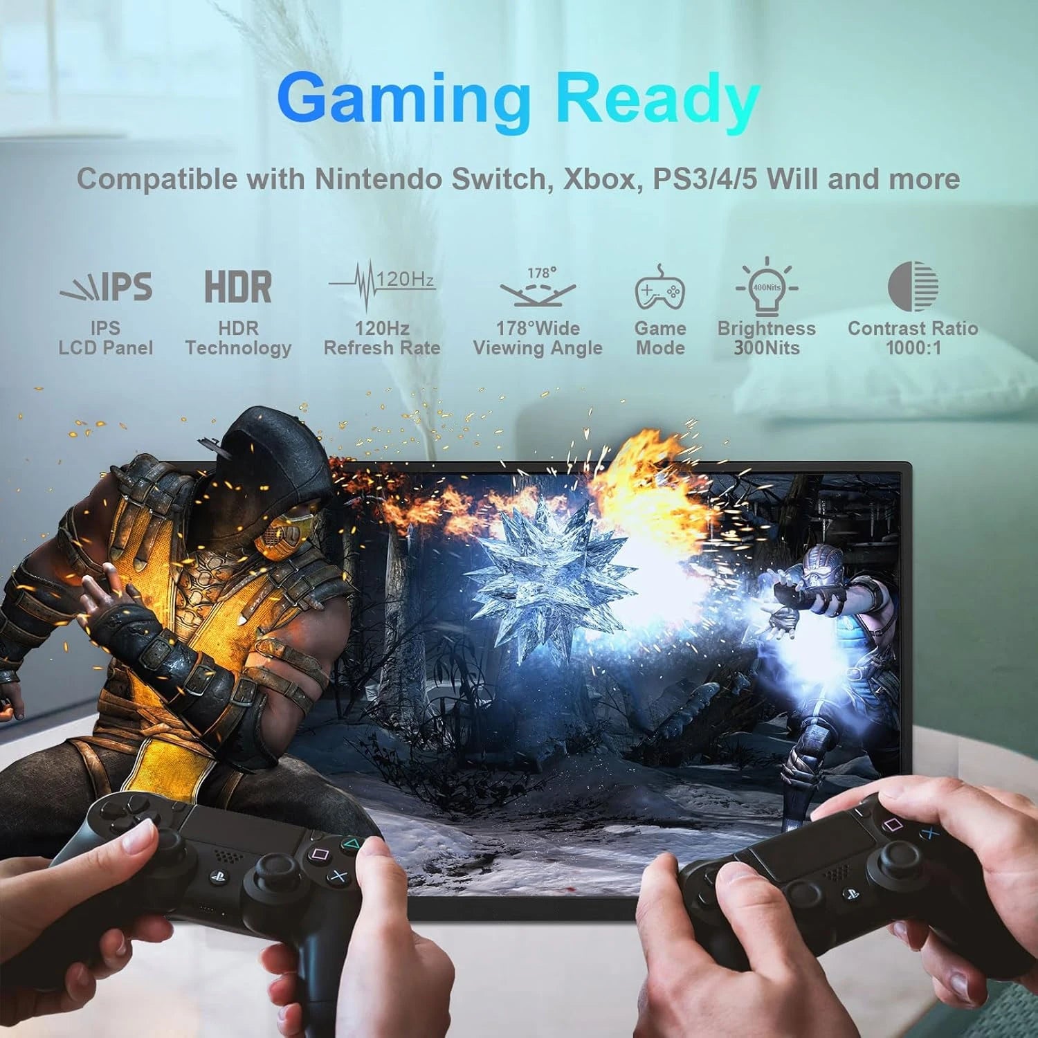 Portable Monitors 21.5/23.8/24.5 Inch 100sRGB Gaming phone Mobile Laptop Extender Second Screen