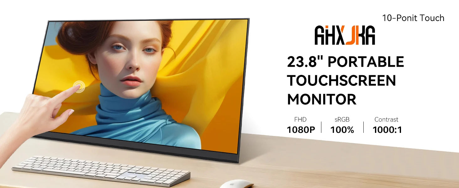 23.8 Inch 120Hz Large Portable Touchscreen Monitor