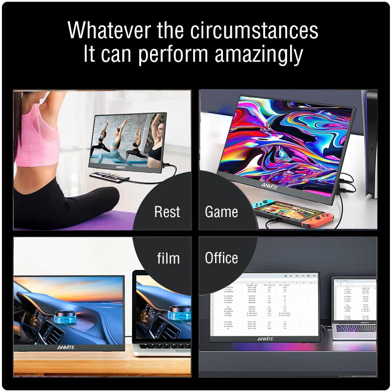 14 Inch Portable Touch Screen Monitor Non touch optional