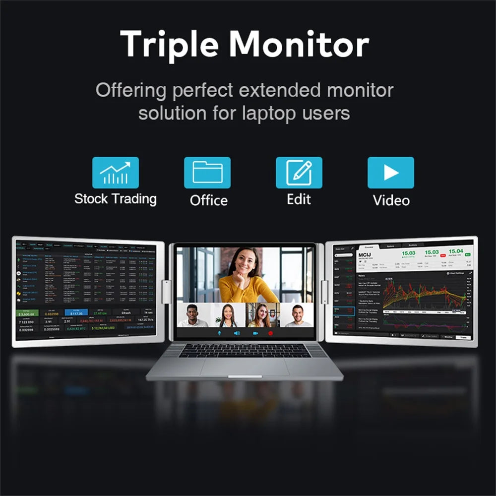 Dual Screen Display Extended Portable Monitor