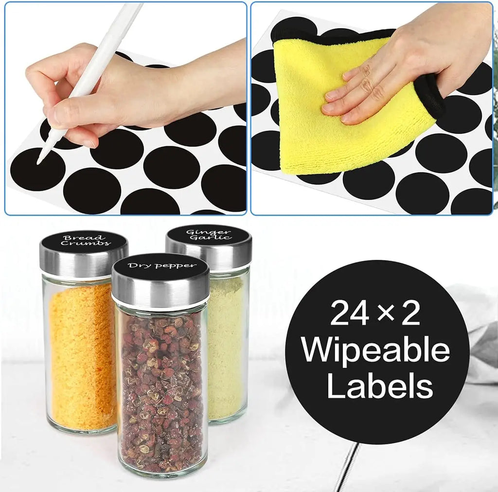 20 Spice Rack Organizer with Jars, 360° Rotating Seasoning Tower for Cabinet Countertop