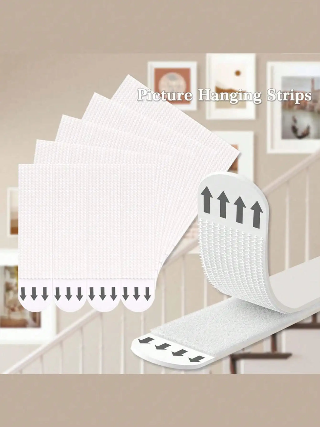 24 Pair Large Heavy Duty Picture Hanging Strips