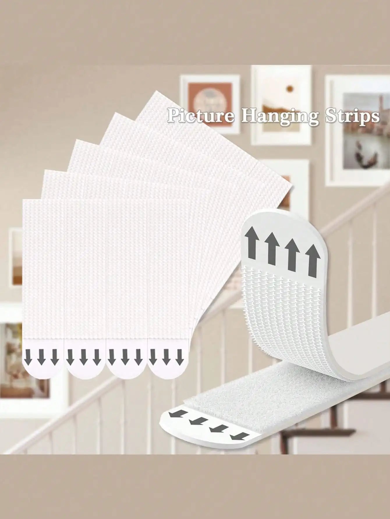 24 Pair Large Heavy Duty Picture Hanging Strips
