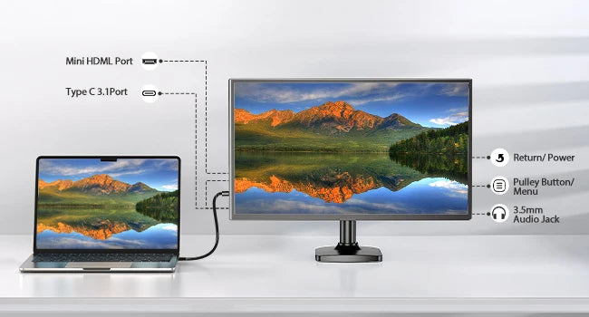 Portable Monitors 21.5/23.8/24.5 Inch 100sRGB Gaming phone Mobile Laptop Extender Second Screen