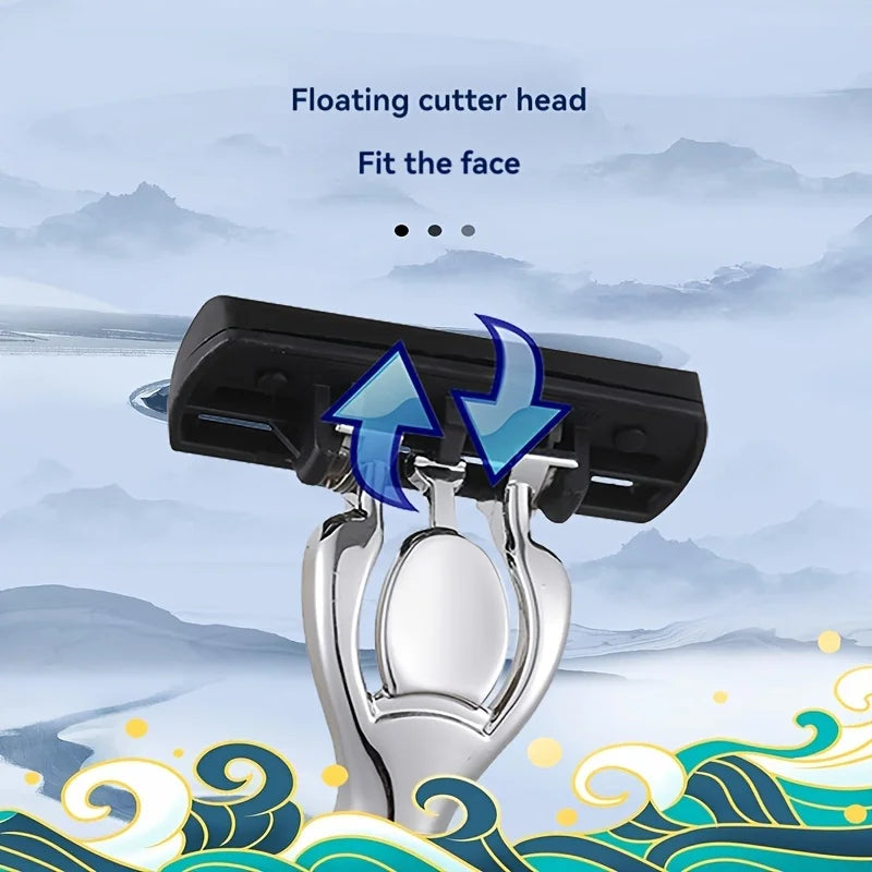 6 layer men's stainless steel Razor blade