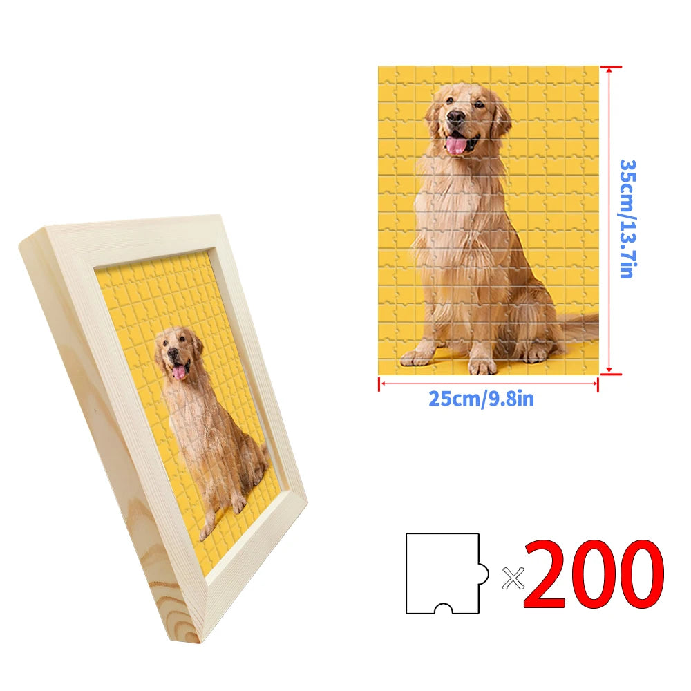 HMSTOCK Custom Photo Puzzle with/without Frame