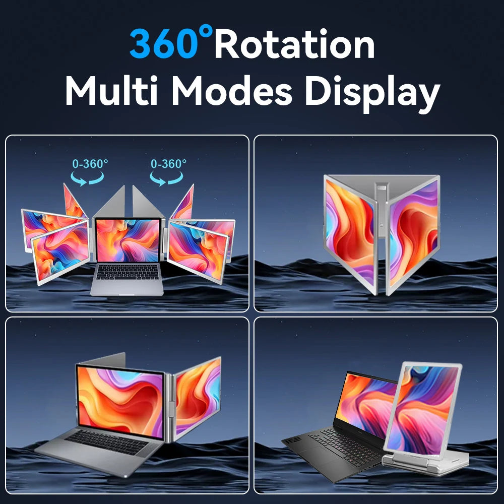14 Inch Portable Monitor Dual screens For PC/Phone/PS4/PS5/Switch1/Switch2/Xbox