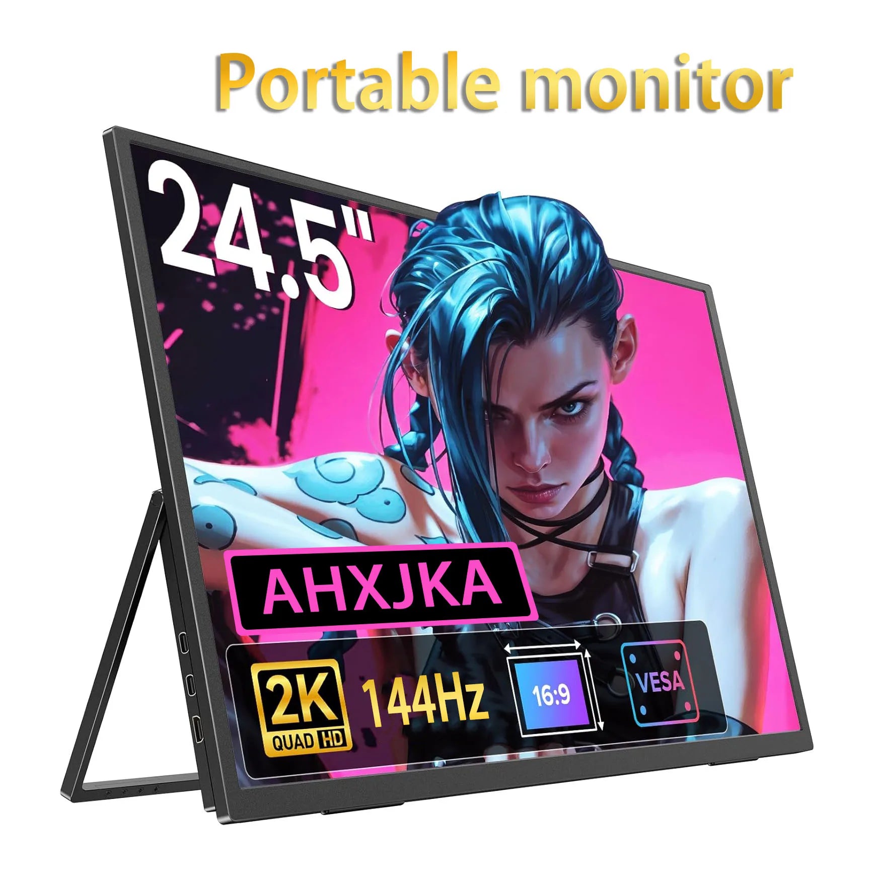 Portable Monitors 21.5/23.8/24.5 Inch 100sRGB Gaming phone Mobile Laptop Extender Second Screen