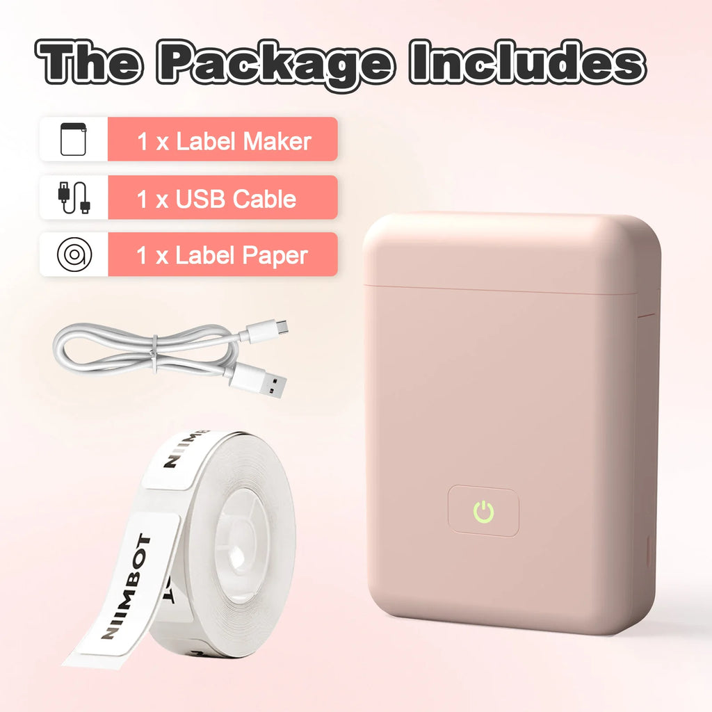 Mini Portable Thermal Label Maker Wireless Bluetooth Stickers Handheld Labeling Machine