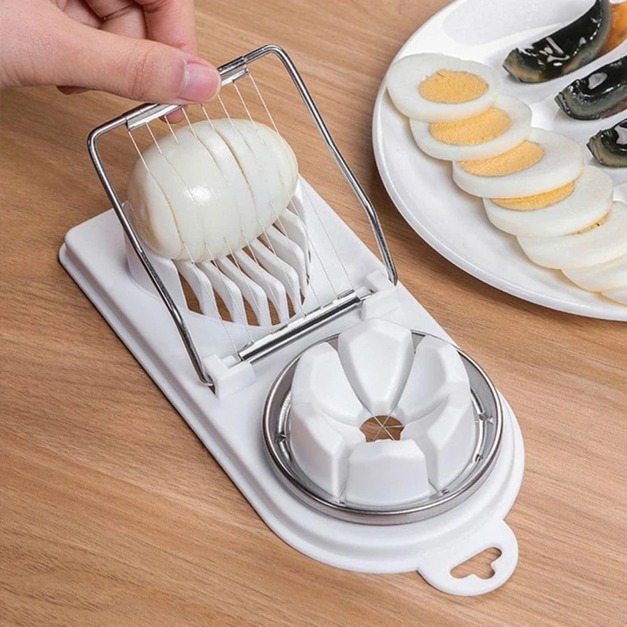 Multifunctional egg cutter 2 in 1 stainless steel wire