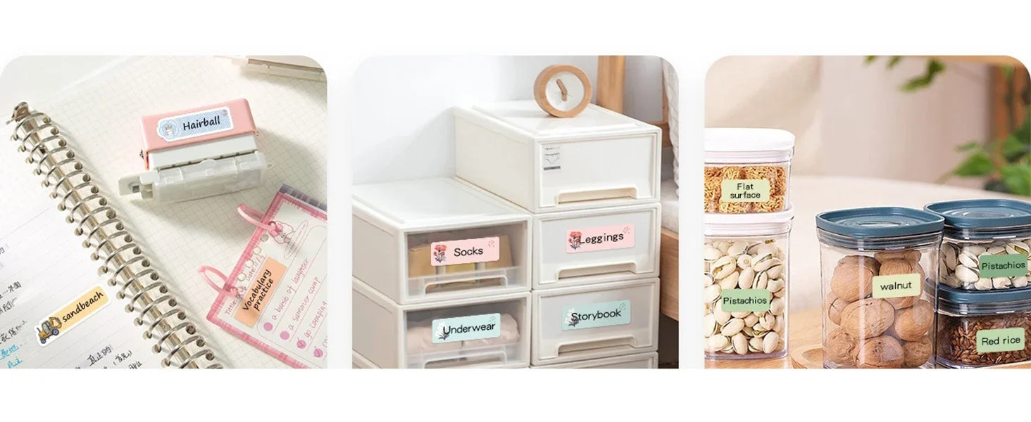 Portable Mini Printer Thermal Adhesive Sticker Label Printer Inkless Label Maker For Mobile Label