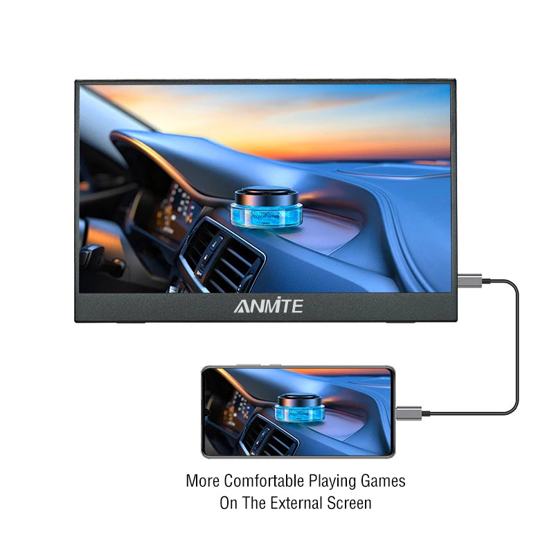 14 Inch Portable Touch Screen Monitor Non touch optional