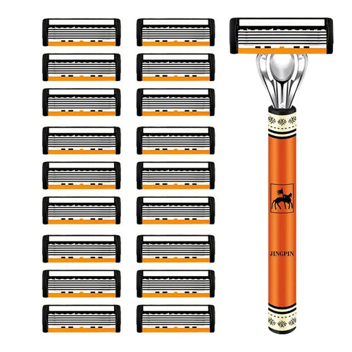 6 layer men's stainless steel Razor blade