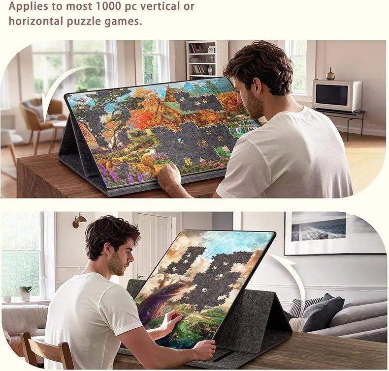 1000-1500pcs Puzzle Board with 6 Sliding Drawers
