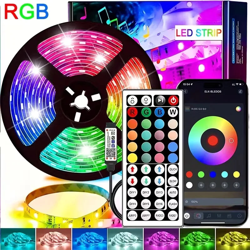 LED Strip Lights USB 5V Music Sync APP & 44Key Remote